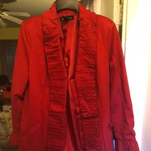 Inc Red Blazer SZ L Great Condition 3/4 Blazer